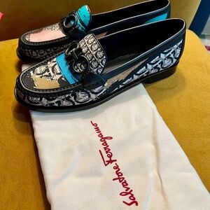 Salvatore Ferragamo Rolo T Flats